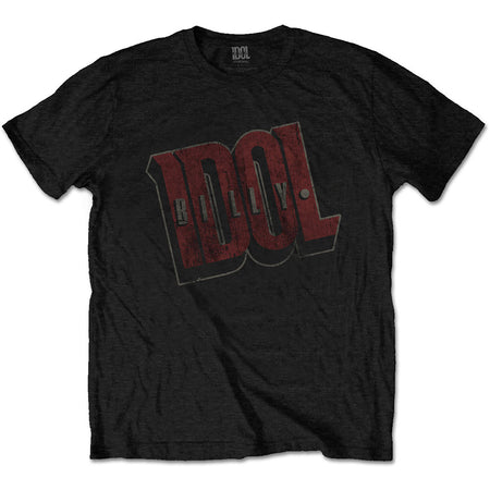 Billy Idol - Vintage Logo - Black t-shirt