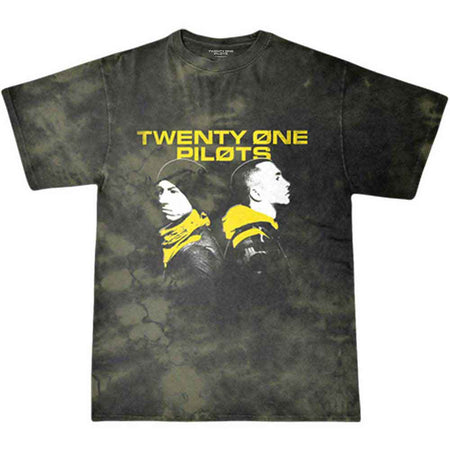 Twenty One Pilots - Back To Back Green Dye Wash t-shirt