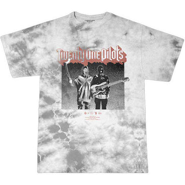 Twenty One Pilots - Torch Bearers - White And Grey Dye Wash t-shirt