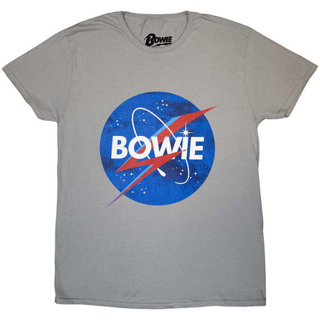 David Bowie - Starman Logo - Grey t-shirt