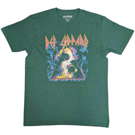 Def Leppard - Hysteria Album Art - Green t-shirt