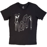 Korn - Metallic Logo - Black t-shirt