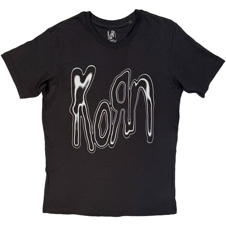 Korn - Metallic Logo - Black t-shirt