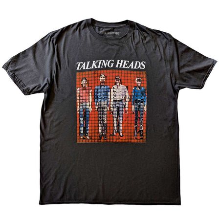 Talking Heads - Pixel Portrait - Charcoal Grey t-shirt