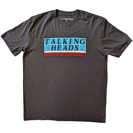 Talking Heads - Tiled Logo - Charcoal Grey t-shirt