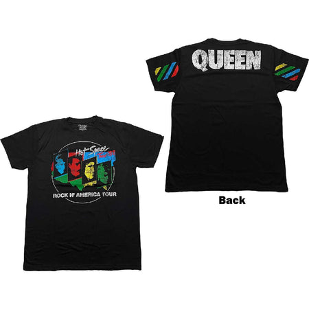 Queen - Freddie Mercury - Hot Space Tour '82 - Black t-shirt