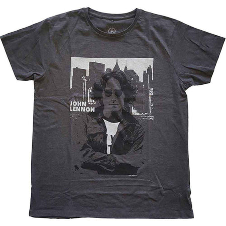 John Lennon - Skyline - Charcoal Grey T-shirt