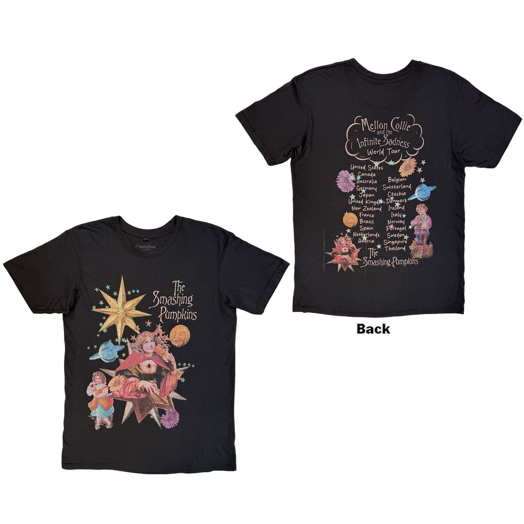 The Smashing Pumpkins - Celestial Collage  - Black Carbon t-shirt