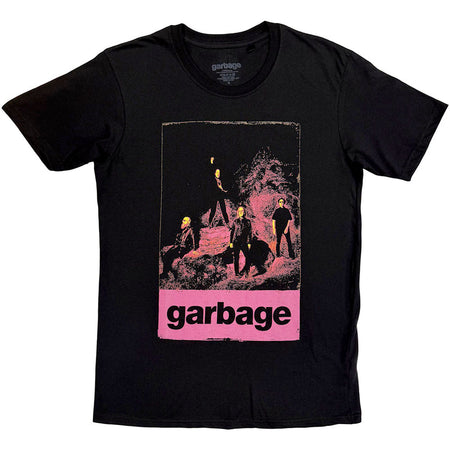Garbage - Neon Band - Black t-shirt
