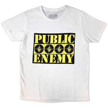 Public Enemy -  Four Logos - White  t-shirt