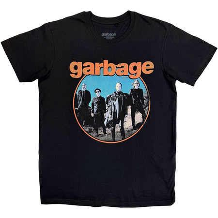 Garbage - Circle  Band - Black t-shirt