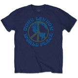 John Lennon - World Peace - Navy Blue T-shirt