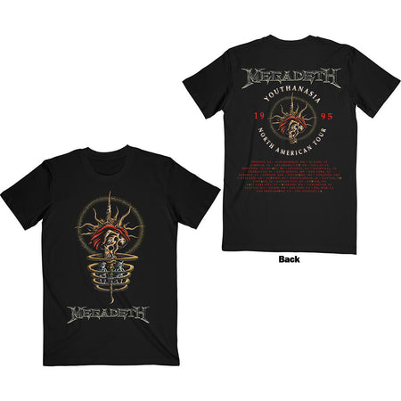Megadeth - Youthanasia 1995 North American Tour - Black  t-shirt