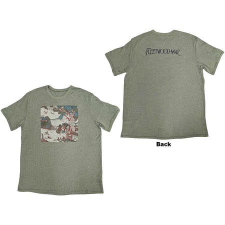 Fleetwood Mac - Kiln House  Album Art - Ex-Tour - Green t-shirt
