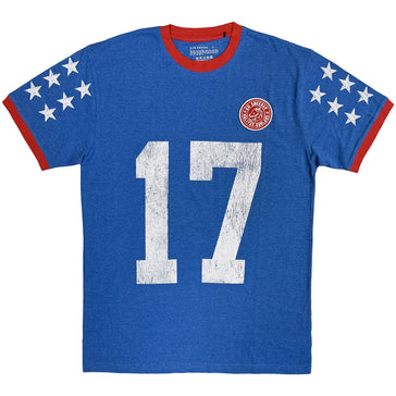 Ed Sheeran - Play 17 - Blue Ringer t-shirt