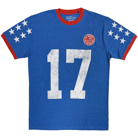Ed Sheeran - Play 17 - Blue Ringer t-shirt