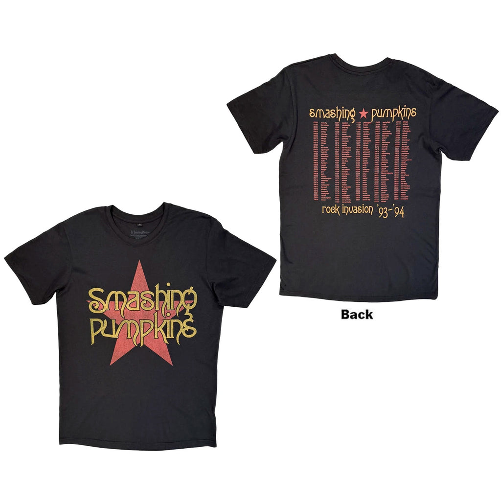 The Smashing Pumpkins - Rock Invasion  - Black Carbon t-shirt