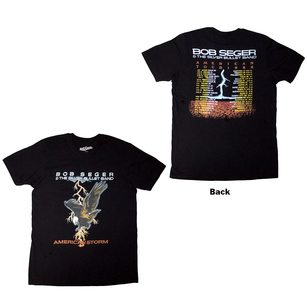 Bob Seger & The Silver Bullet Band - Tour '86 - Black t-shirt