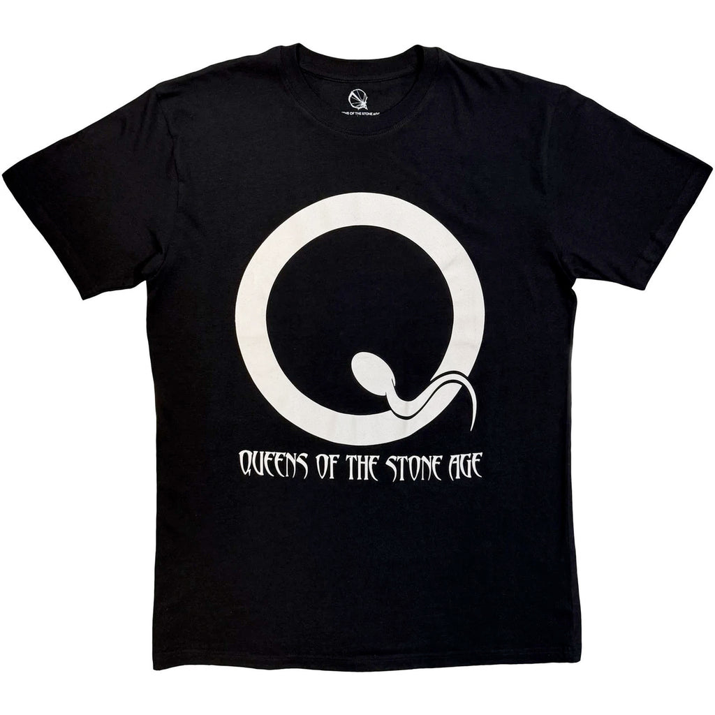 Queens Of The Stone Age - Sperm Logo Mono - Black t-shirt