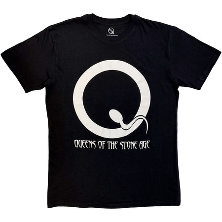Queens Of The Stone Age - Sperm Logo Mono - Black t-shirt
