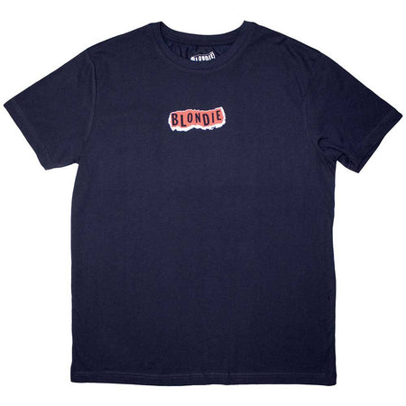 Blondie - Mini Punk Logo - Navy Blue Blue T-shirt