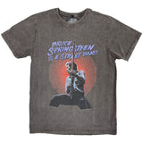 Bruce Springsteen - Live Photo - Charcoal Grey Stone Wash T-shirt
