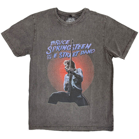 Bruce Springsteen - Live Photo - Charcoal Grey Stone Wash T-shirt