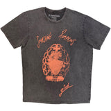 The Smashing Pumpkins - Sacred Heart - Charcoal Grey Stone Wash t-shirt