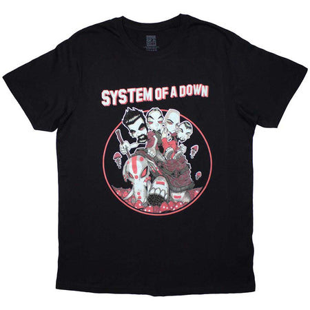 System Of A Down - Mushroom People - Black  t-shirt