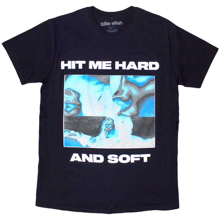 Billie Eilish - Hit Me Hard And Soft Negative  - Navy Blue  t-shirt