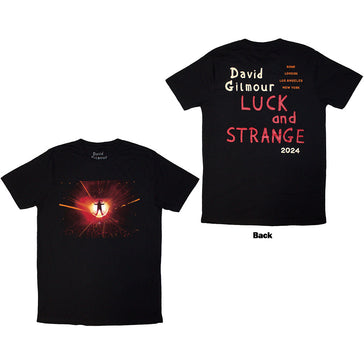 David Gilmour - Luck & Strange Stage Shot Tour '24- Black  t-shirt