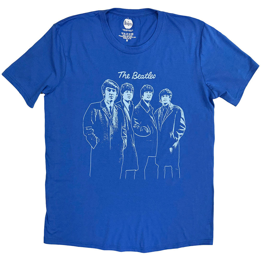 The Beatles - Band Outline - Blue  t-shirt