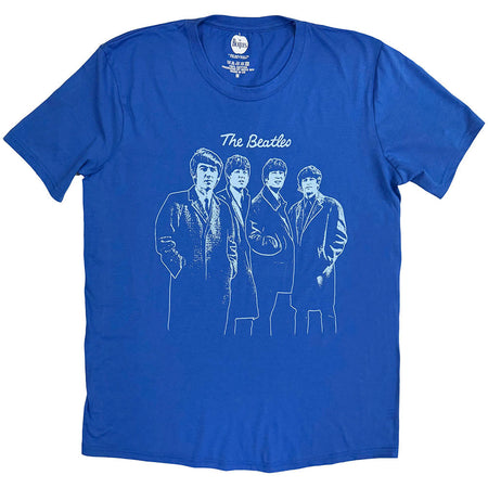 The Beatles - Band Outline - Blue  t-shirt
