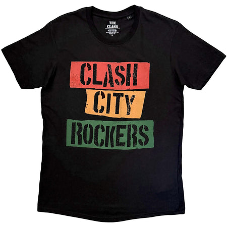 The Clash - City Rockers - Black  t-shirt