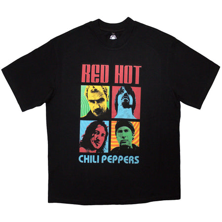 Red Hot Chili Peppers - Portrait Photos - Black Oversized Boxy  t-shirt