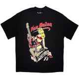 Van Halen - Running With The Devil - Black Oversized Boxy  t-shirt
