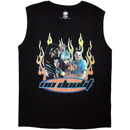 No Doubt - Retro -  Black Sleeveless Tank t-shirt