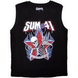 Sum 41 - All Killer No Filler Skeleton -  Black Sleeveless Tank t-shirt