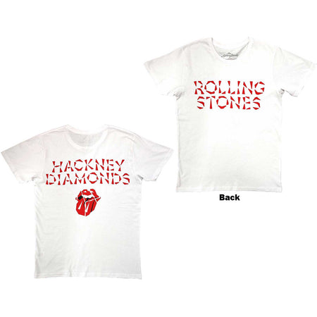 Rolling Stones - Hackney Diamonds with Backprint - White  t-shirt