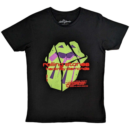 Rolling Stones - Hackney Diamonds Neon Tongue - Black  t-shirt