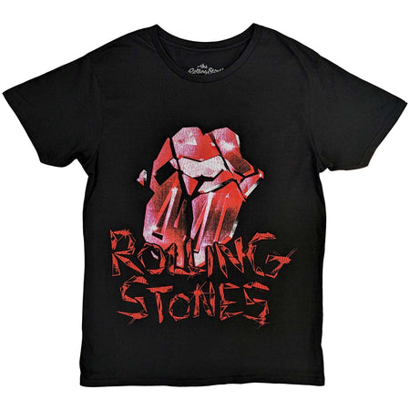 Rolling Stones - Hackney Diamonds Cracked Glass Tongue - Black  t-shirt