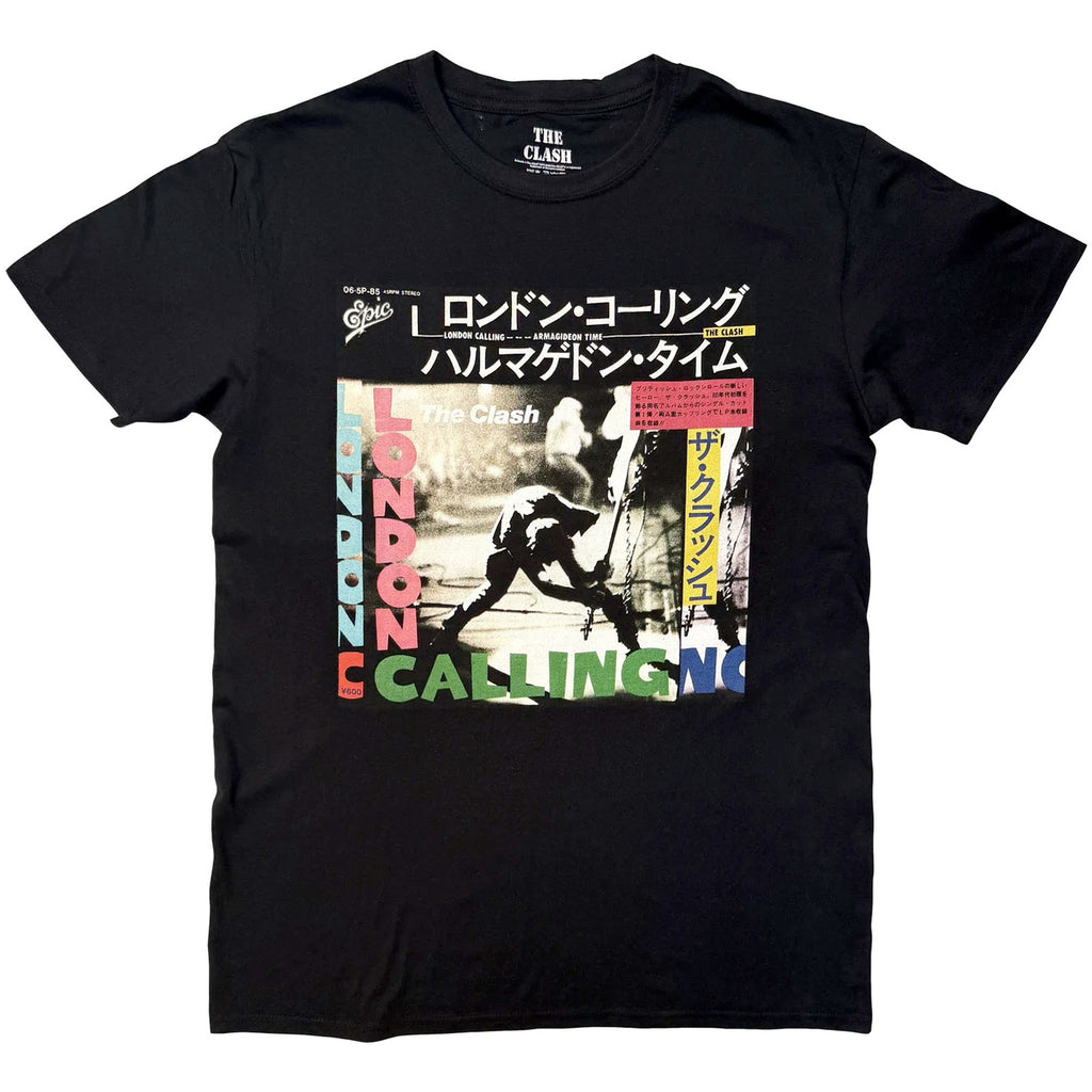 The Clash - London Calling Japan - Black  t-shirt