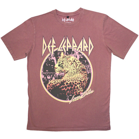 Def Leppard - Love Bites - Kashmir Red Stone Wash  t-shirt