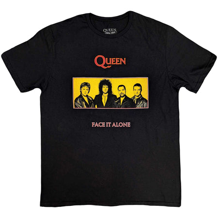 Queen - Face It Alone Panel- Black  T-shirt
