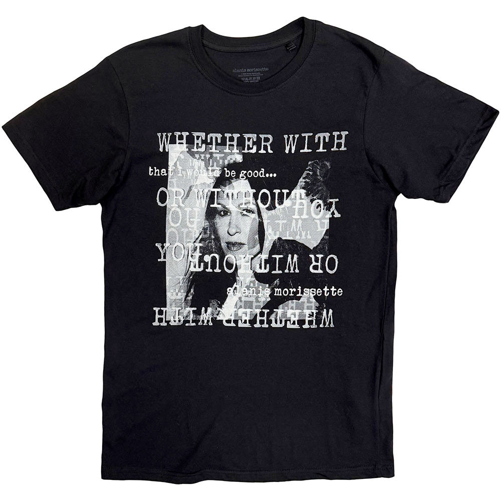 Alanis Morissette - Whether With - Black  t-shirt