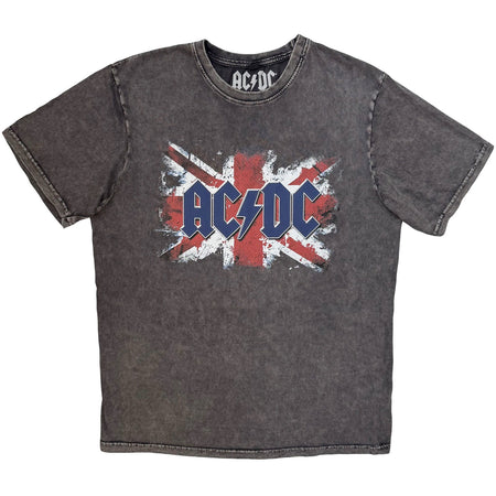 AC/DC - Logo - Charcoal Grey Stone Wash  t-shirt