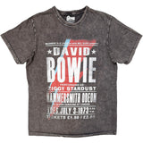 David Bowie - Hammersmith Odeon - Charcoal Grey Stone Wash  t-shirt