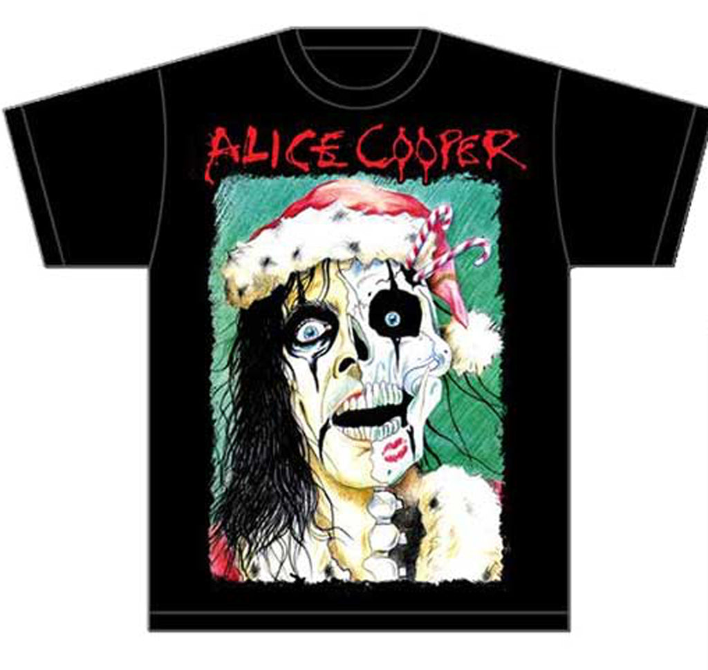 Alice Cooper - Xmas Card - Black  t-shirt