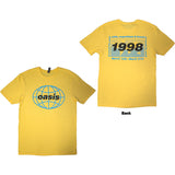 Oasis - 1998 World Tour-South America - Yellow t-shirt