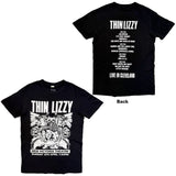 Thin Lizzy -  Jailbreak Flyer Cleveland '76- Black t-shirt
